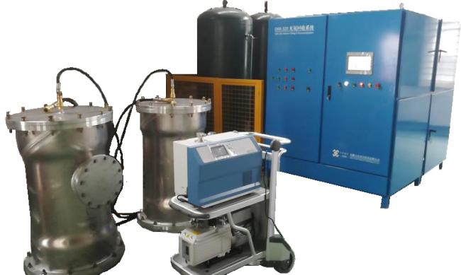 vacuum chamber helium leak detecting